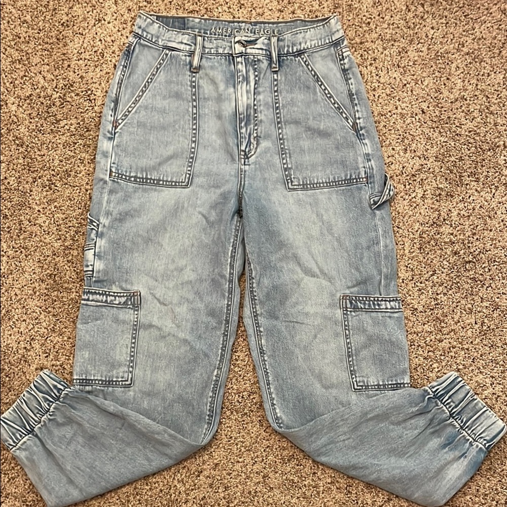 American Eagle Outfitters Blue Boyfriend Jeans Relaxed Fit